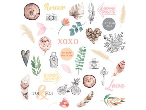 romance die cuts calque