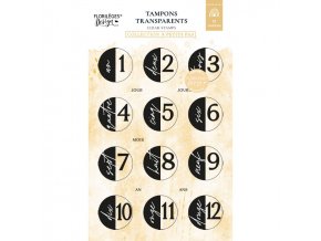 tampons clear pastilles numerotees