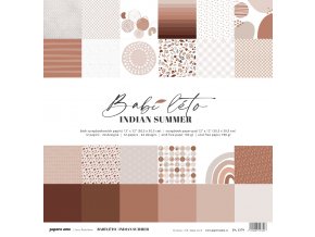 Scrapbook Paper Pad 12"X12"  - INDIAN SUMMER / DOUBLE SIDED