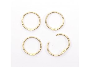 Vaessen Creative - Ringe zum Buchbinden 32 mm 12 Stück/ Gold
