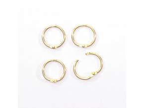 Vaessen Creative - Rings for book binding 20 mm 12 pcs/ Gold