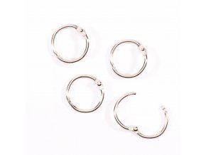 Vaessen Creative - Rings for book binding 20 mm 12 pcs/ Silver