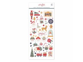 adhesivos puffy snowflake scrapbooking cocoloko