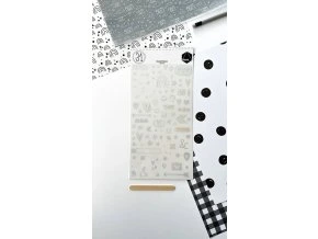 rub on samolepky propisoty iridescent dunaon