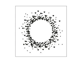 embossovaci kapsa venec srdicka