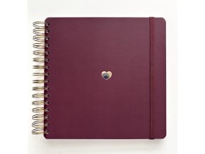 scrapbook fotoalbum krouzkova vazba bordo .2