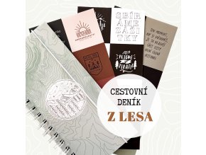Cestovní deník s kroužkovou vazbou