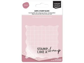 akrylovy blocek razitkovani 9x9 3