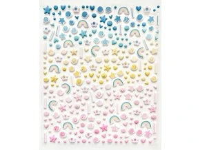 puffy samolepky duha