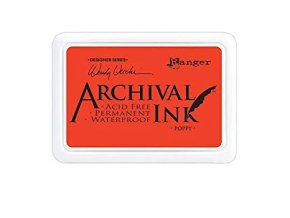 archival ink razitkovaci barva poppy