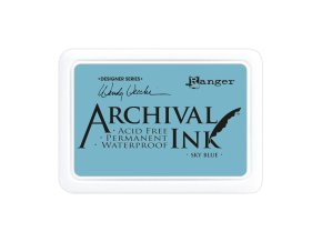 archival ink razitkovaci barva sky blue
