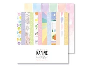 sada scrapbook papiru rainbow