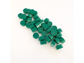 Pečetní vosk Splněná přání / granule - zelená jedlová