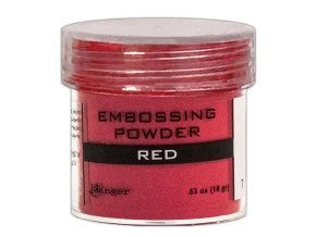 embossovaci prasek cerveny