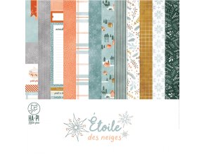 scrapbookove papiry etoile des neiges