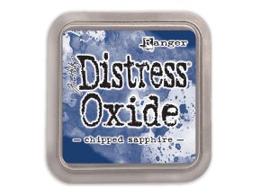 distress oxide tim holtz chipped saphire