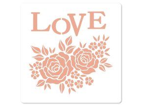 plastova sablona ruze murmures