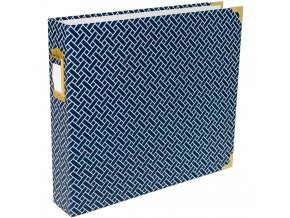 SCRAPBOOKOVÉ ALBUM 12"X12"- PROJECT LIFE / NAVY WEAVE