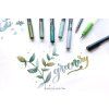set watercoloring greenery tombow 06