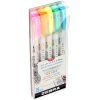 32593 1 zebra mildliner brush pen sada 5 ks fluorescent