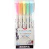32593 zebra mildliner brush pen sada 5 ks fluorescent