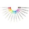 32602 2 zebra mildliner brush pen sada 15 ks
