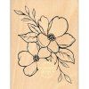 tampon bois duo de fleurs sublimes