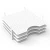 12"X12" MULTI-PURPOSE PLASTIC ORGANIZER - WHITE