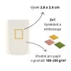 vysekova embossovaci raznice postovni znamka