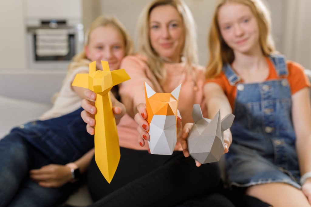 Zabalený papírový model