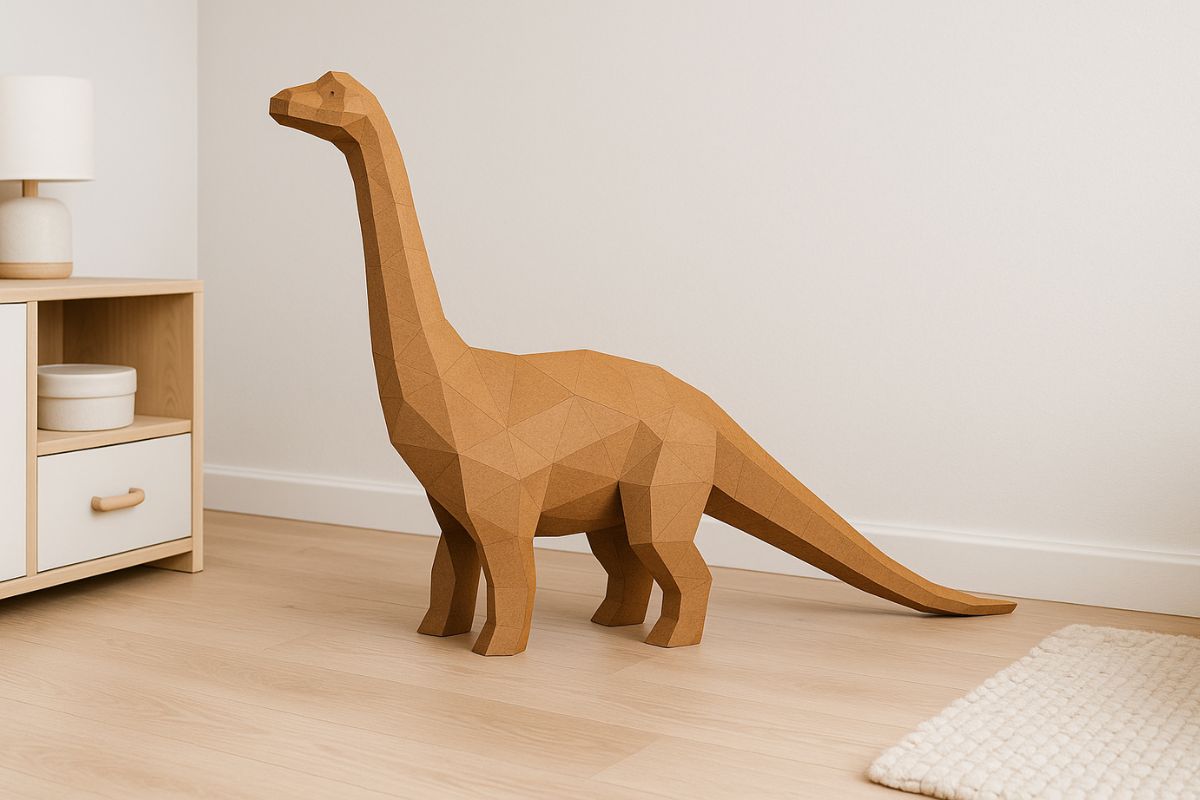 Papírový model dinosaurus ke skládání