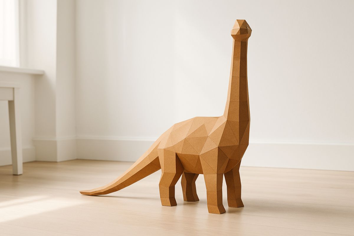 Papírová skládačka dinosaurus