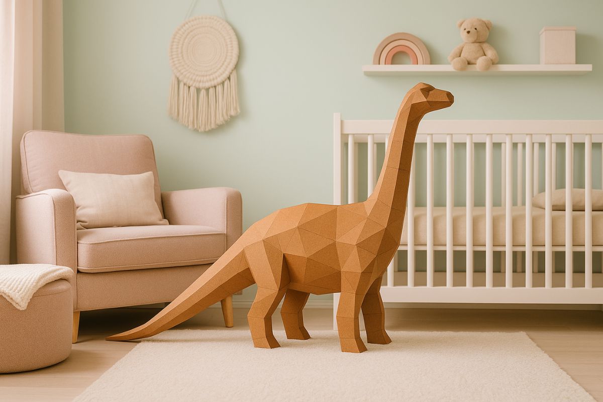 3D puzzle z papíru dinosaurus