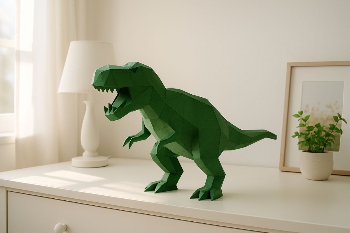 Papírový model T-Rex ke skládání