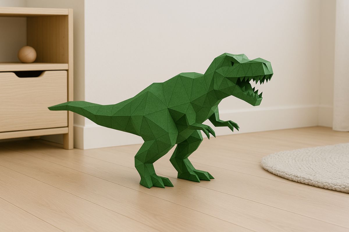 Papírová skládačka T-Rex