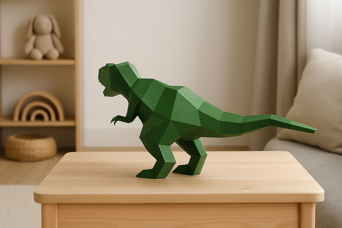 Vystřihovánka z papíru T-Rex