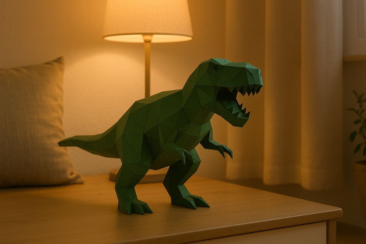 3D puzzle z papíru T-Rex