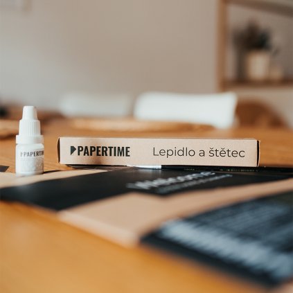 Sada lepidla a štětce PaperTime