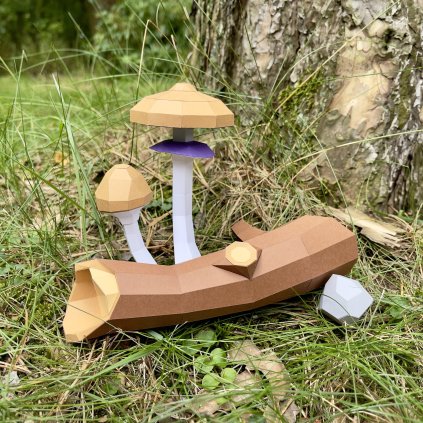 Papírový model houbiček PaperTime