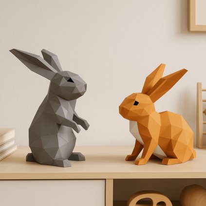 Papírový model králíků PaperTime