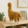 3D puzzle alpaka z papíru