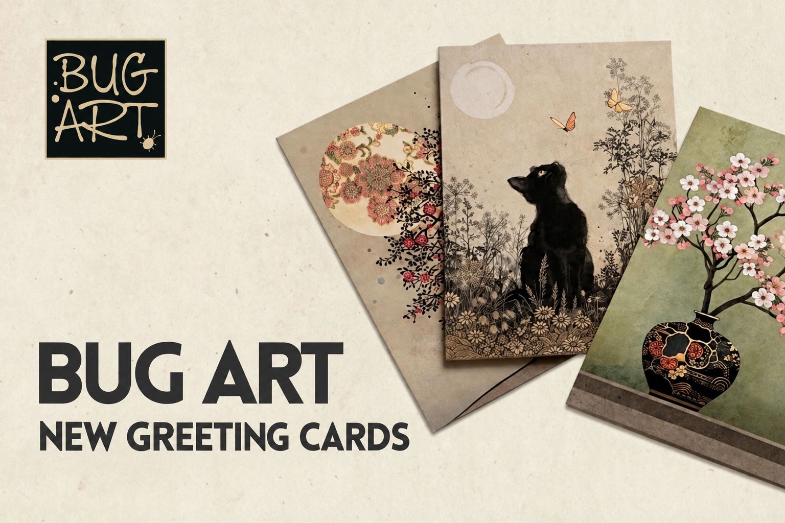 BUG ART greeting cards – July 2026 arrivals
