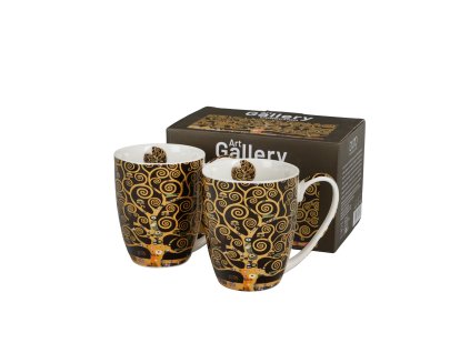 2 kubki classic tree of life brown inspired by klimt 1