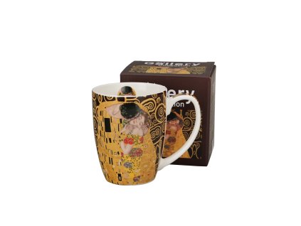 kubek classic the kiss brown inspired by klimt 1
