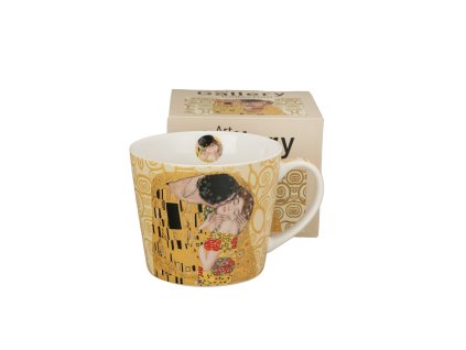 kubek prosty the kiss ecru inspired by klimt 1