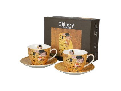 2 filizanki ze spodkami the kiss classic inspired by klimt 1