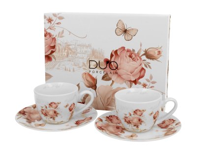 2 filizanki espresso ze spodkami secesja 1