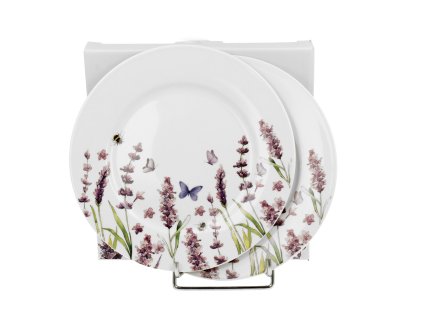 komplet 2 talerze deserowe classic lavender 1