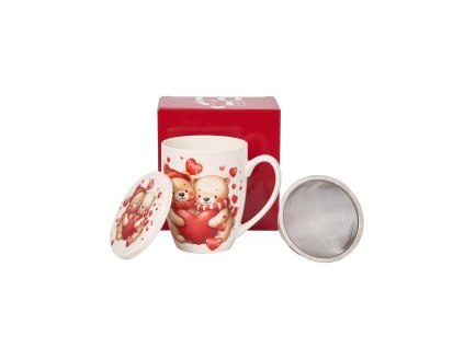 kubek z zaparzaczem misie z sercami 3