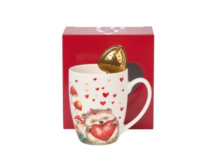 kubek classic z zaparzaczem serce jez 1
